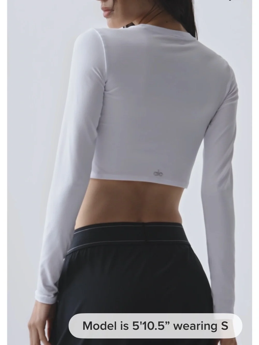 ALO Yoga Finesse Long-Sleeve Crop Top NWOT